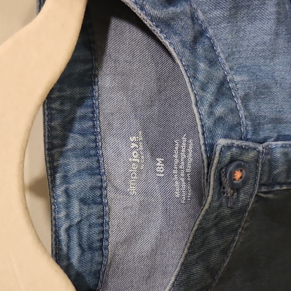 Simple Joys by Carter's Denim Dress 18 Months - Picture 4 of 5